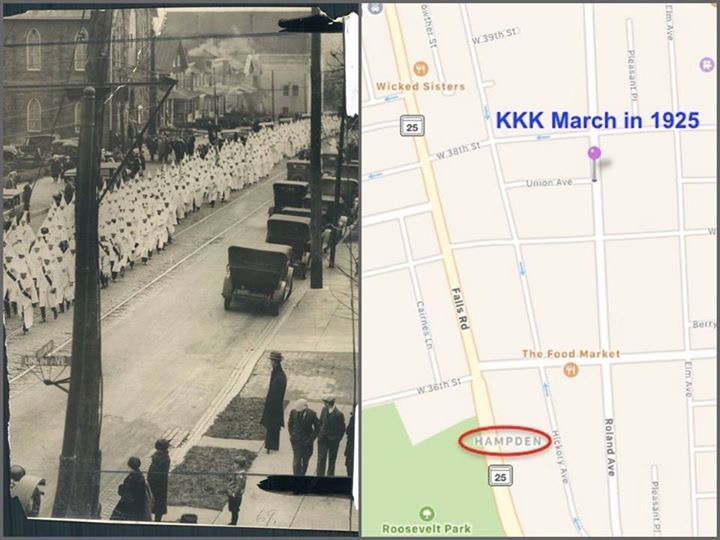 The Klu Klux Klan Marches in Hampden, 1925