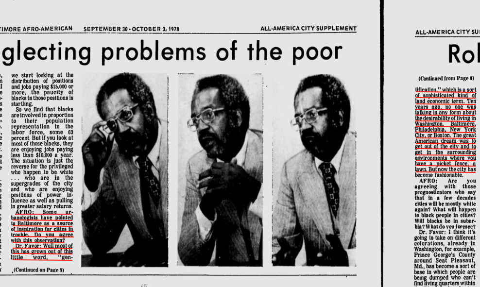 Dr. Home Favor on Gentrification in 1978